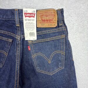 Levis 517 Boot Cut Denim Jeans Mens 29x30 Blue NWT